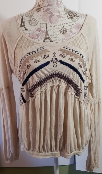 Free People Tops - Free people boho small embrodiered lace
